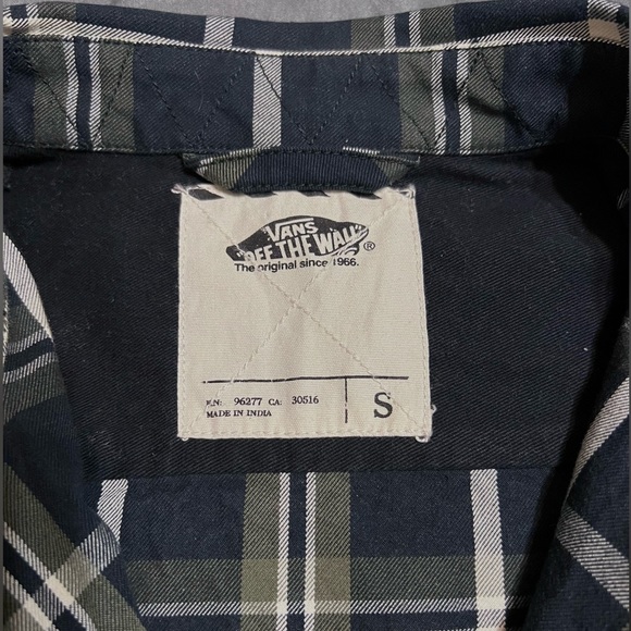 Vans Wade Heavy Weight Plaid Button Up Size S - Picture 4 of 5